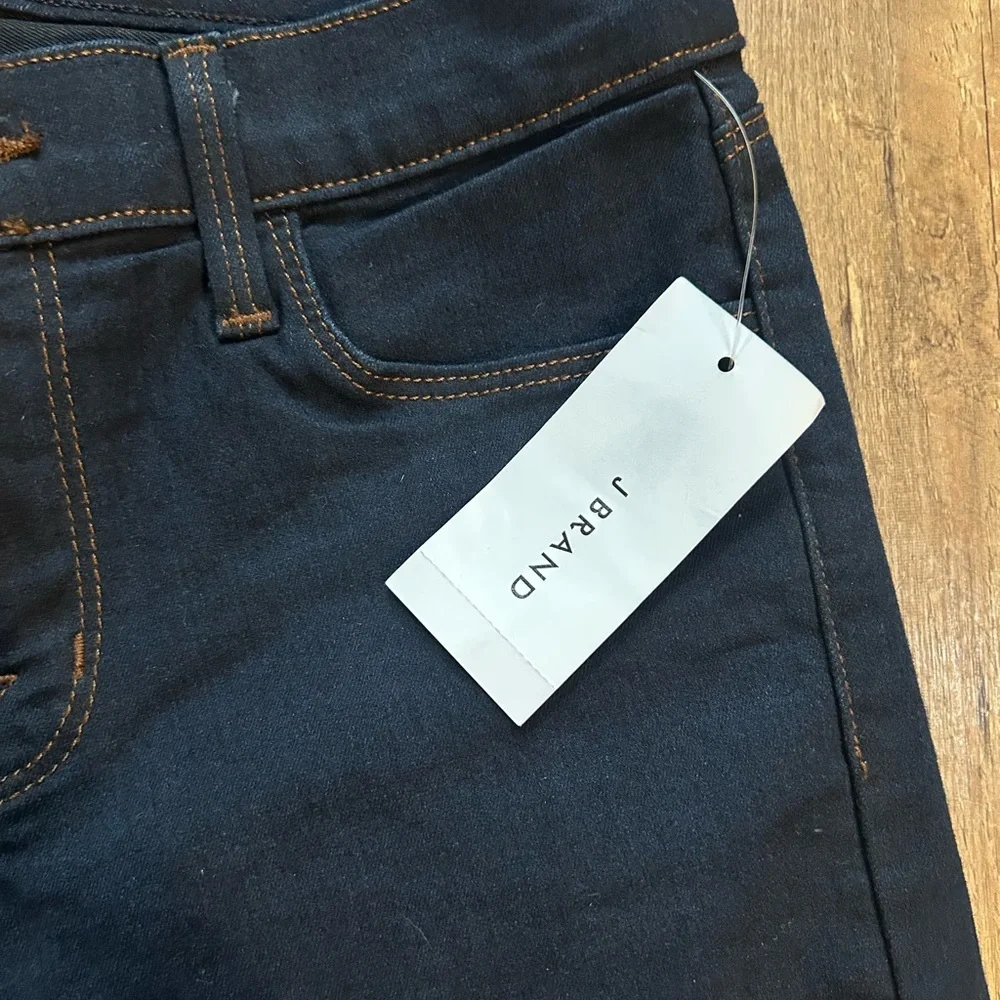 J Brand Skinny Leg Stretch Jeans Mid Rise Dark Wash NWT Size 26 Designer Denim - Picture 8 of 15